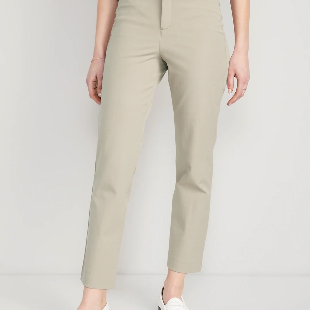 Old Navy Tan High-Rise Pants